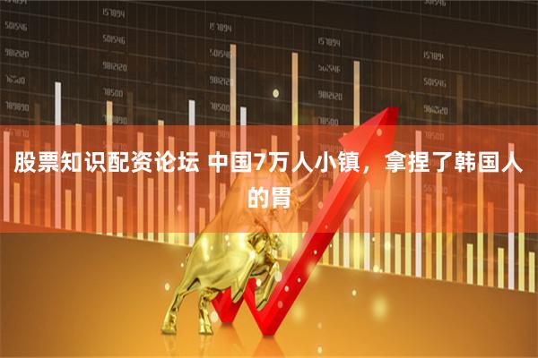 股票知识配资论坛 中国7万人小镇，拿捏了韩国人的胃
